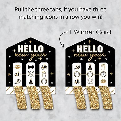Big Dot Of Happiness Hello New Year Nye Party Game Cards Pull Tabs 3-in ...