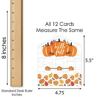 Big Dot Of Happiness Fall Pumpkin - Halloween Or Thanksgiving Game Pull Tabs 3-in-a-row 12 Ct
