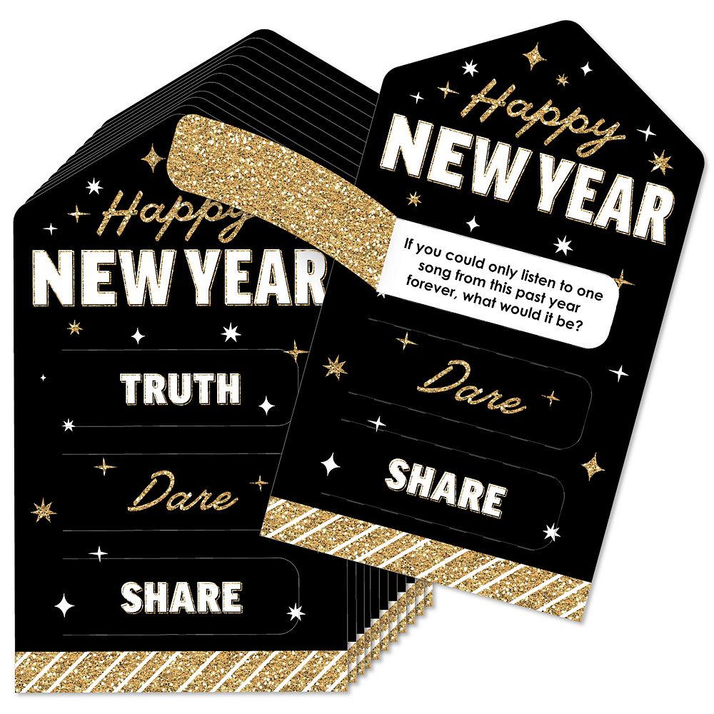 Big Dot Of Happiness Hello New Year Nye Party Game Cards Truth, Dare ...