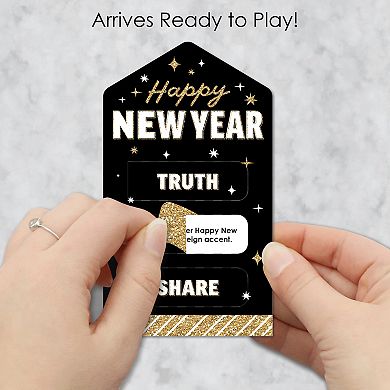 Big Dot Of Happiness Hello New Year Nye Party Game Cards Truth, Dare, Share Pull Tabs 12 Ct