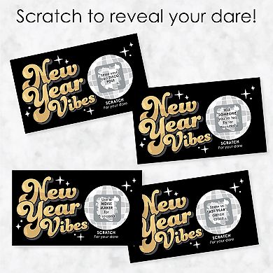 Big Dot Of Happiness Disco New Year - Groovy Nye Party Game Scratch Off ...