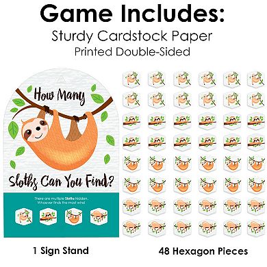 Big Dot Of Happiness Let’s Hang Sloth Baby Shower Or Birthday Party Hide And Find Game