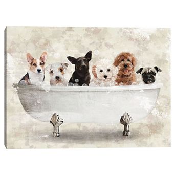 Masterpiece Bath Buddies by Studio Arts Canvas Wall Art