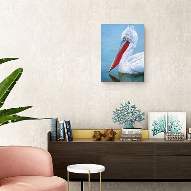 Masterpiece Pelican Profile I by Studio Arts Canvas Wall Art