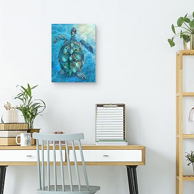 Masterpiece Turtle Serenity I by Studio Arts Canvas Wall Art