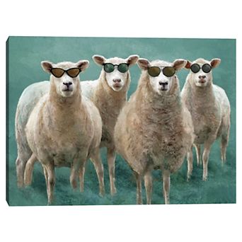 Masterpiece Sheepish by Studio Arts Canvas Wall Art
