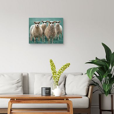 Masterpiece Sheepish by Studio Arts Canvas Wall Art