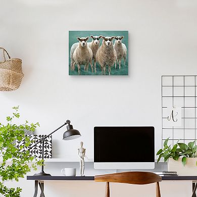 Masterpiece Sheepish by Studio Arts Canvas Wall Art