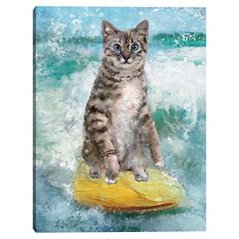 Masterpiece Catch the wave of excitement with Wave Riders I by Studio Arts Canvas Wall Art