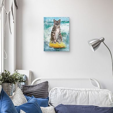 Masterpiece Catch the wave of excitement with Wave Riders I by Studio Arts Canvas Wall Art