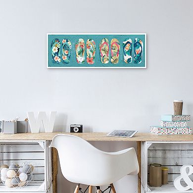 Masterpiece Flip Flops by Studio Arts Framed Wall Art