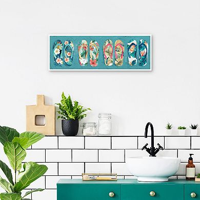Masterpiece Flip Flops by Studio Arts Framed Wall Art