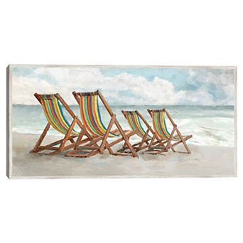 Masterpiece Seaside Stripes by Studio Arts Framed Wall Art