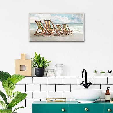 Masterpiece Seaside Stripes by Studio Arts Framed Wall Art