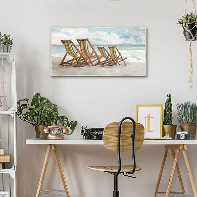 Masterpiece Seaside Stripes by Studio Arts Framed Wall Art