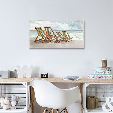 Masterpiece Seaside Stripes by Studio Arts Framed Wall Art