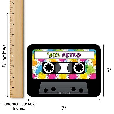 Big Dot Of Happiness 80's Retro - Bar Cards & Markers Totally 1980s Party Bingo Game 18 Ct