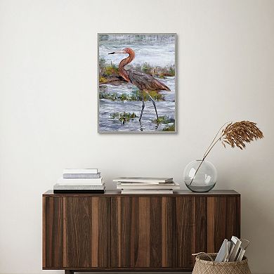 Masterpiece Reddish Egret by Studio Arts Framed Wall Art