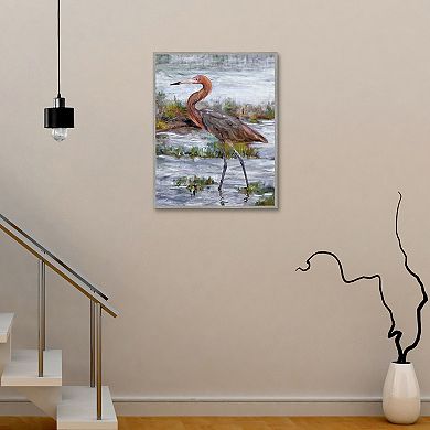 Masterpiece Reddish Egret by Studio Arts Framed Wall Art