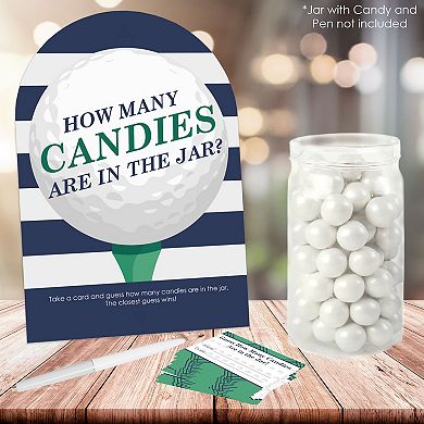 Big Dot Of Happiness Par-tee Time Golf Birthday Or Retirement Party Game Candy Guessing Game