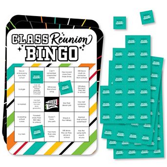 Big Dot Of Happiness Still Got Class - Find The Guest - Reunion Party Shaped Bingo Game 18 ct