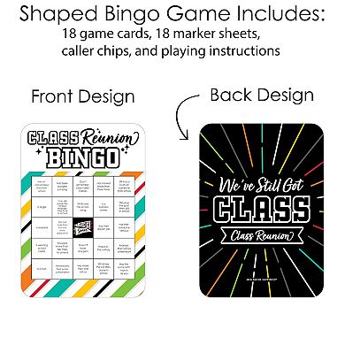 Big Dot Of Happiness Still Got Class - Find The Guest - Reunion Party Shaped Bingo Game 18 Ct