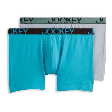 Big & Tall Jockey® 2-Pack ActiveStretch™ Midway® 7" Long-Leg Boxer Briefs