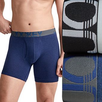 Big & Tall Jockey® 2-Pack ActiveStretch™ Midway® 7" Long-Leg Boxer Briefs