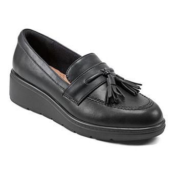 Easy Spirit Tracen Kiltie Women's Wedge Slip-On Loafers