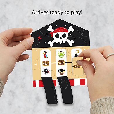 Big Dot Of Happiness Pirate Ship Adventures Birthday Game Cards Pull Tabs 3-in-a-row 12 Ct