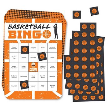 Big Dot Of Happiness Basketball Let The Madness Begin Bar Cards & Markers Bingo Game 18 ct