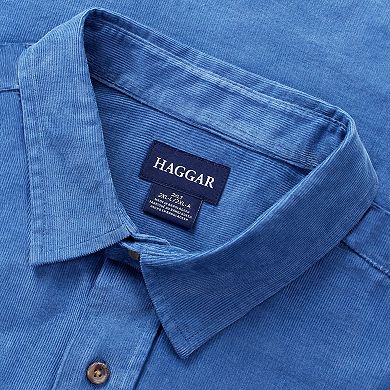 Big & Tall Haggar Long Sleeve Casual Cotton Corduroy Shirt