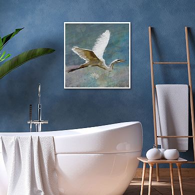 Egret Flight by Studio Arts Framed Wall Art