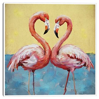 Masterpiece Flamingo Love By Studio Arts Framed Wall Art
