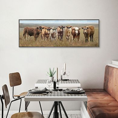 Masterpiece Seven Cool Cows by Studio Arts Framed Wall Art