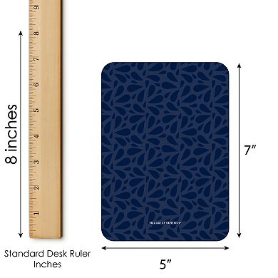 Big Dot Of Happiness Navy Blue Elegantly Simple - Find The Guest Wedding Bingo Game - 18 Ct