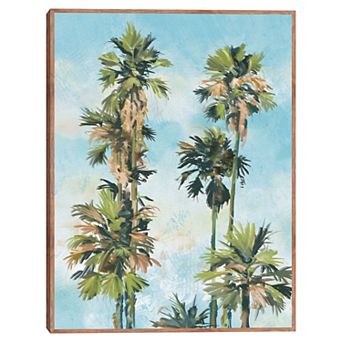 Masterpiece Dancing Palms Portrait By Studio Arts Framed Wall Art