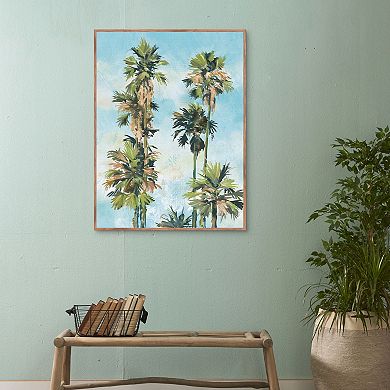 Masterpiece Dancing Palms Portrait By Studio Arts Framed Wall Art