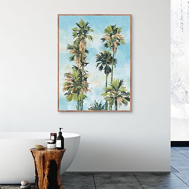 Masterpiece Dancing Palms Portrait By Studio Arts Framed Wall Art