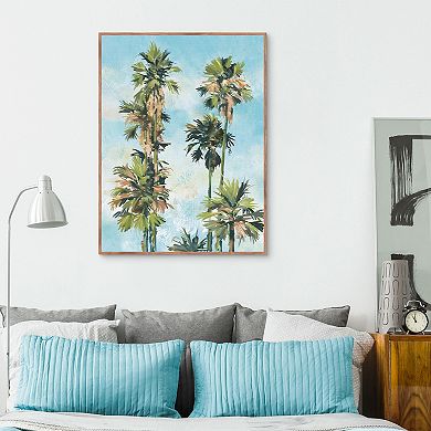 Masterpiece Dancing Palms Portrait By Studio Arts Framed Wall Art