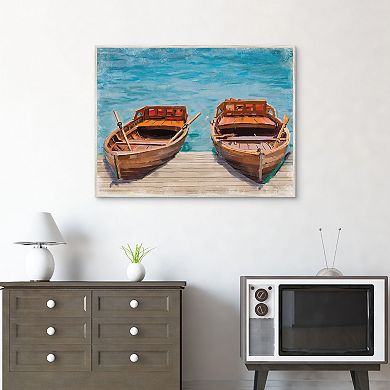 Masterpiece Dinghy Duet By Studio Arts Framed Wall Art