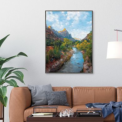 Masterpiece Mountain Stream By Studio Arts Framed Wall Art