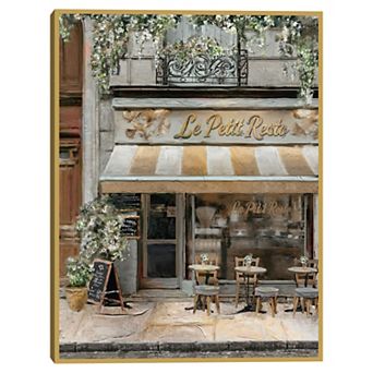 Masterpiece Parisian Bistro I By Studio Arts Framed Wall Art