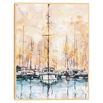 Masterpiece Twilight Masts Portrait by Studio Arts Framed Wall Art