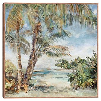 Masterpiece Just Beyond the Palms By Studio Arts Framed Wall Art