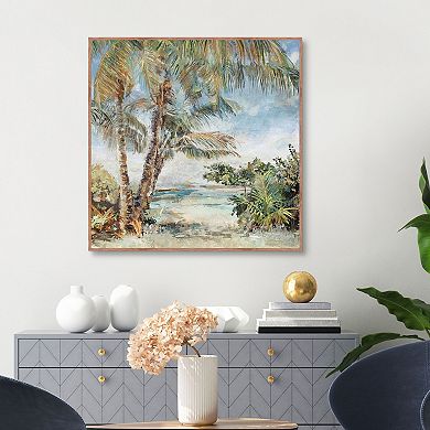 Masterpiece Just Beyond the Palms By Studio Arts Framed Wall Art