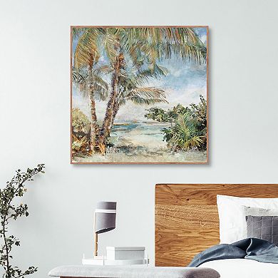 Masterpiece Just Beyond the Palms By Studio Arts Framed Wall Art