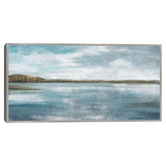 Masterpiece Lakeside Blues II Panel By Studio Arts Framed Wall Art