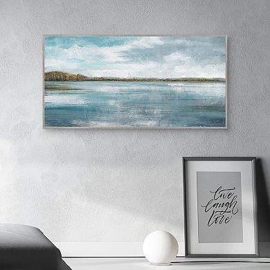 Masterpiece Lakeside Blues II Panel By Studio Arts Framed Wall Art