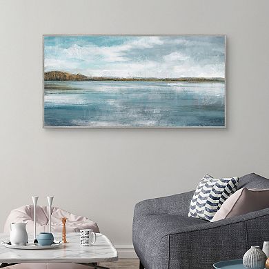 Masterpiece Lakeside Blues II Panel By Studio Arts Framed Wall Art